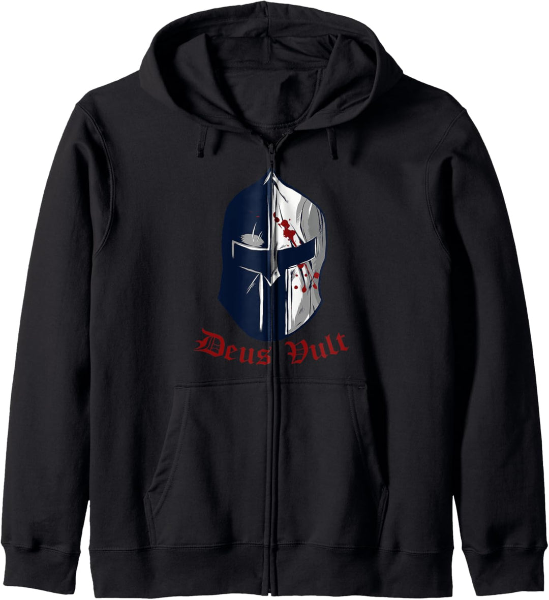 Deus Vult T-Shirt Tempelritter Kreuzfahrer Kreuzzüge Ritter Kapuzenjacke