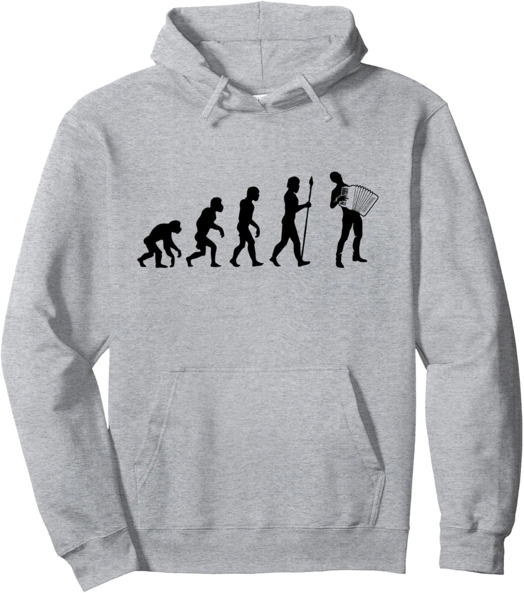 Akkordeon Evolution - Akkordeonspieler Pullover Hoodie