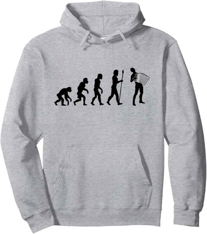 Akkordeon Evolution - Akkordeonspieler Pullover Hoodie