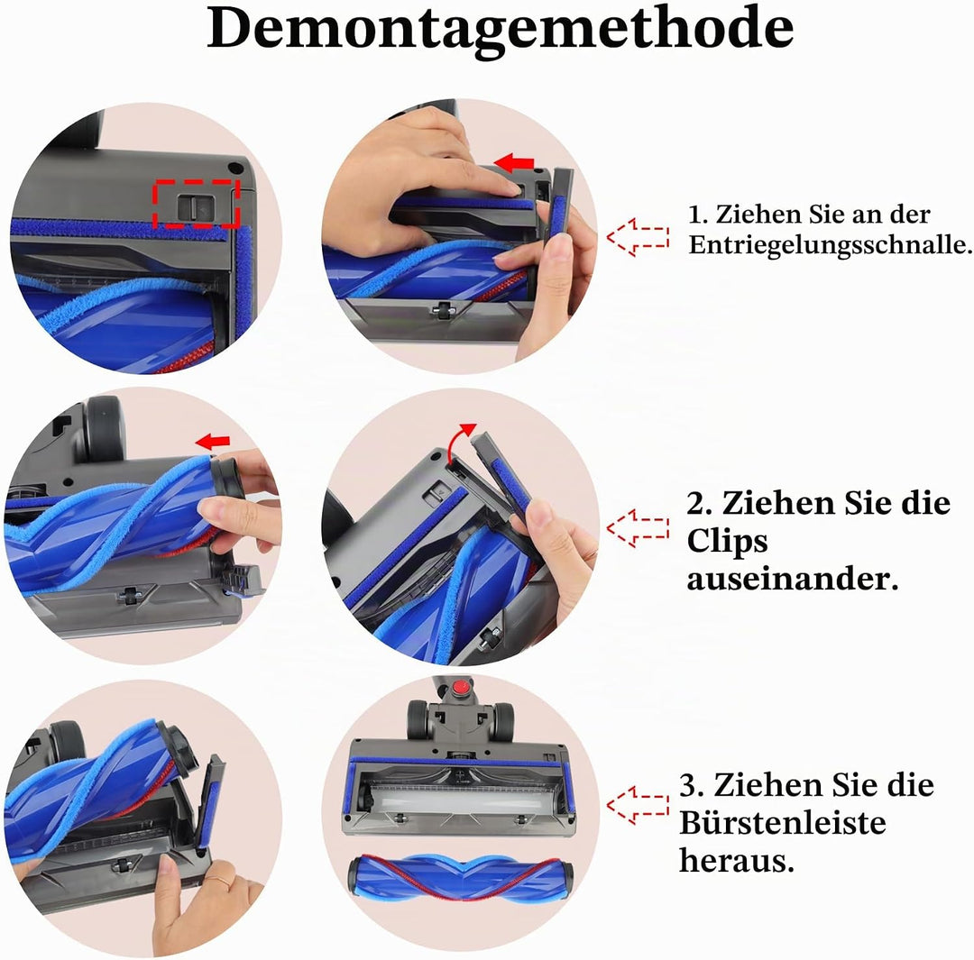 Ersatz-Motorkopf-Aufsatz für Dyson V6, DC58, DC59, DC61, DC62, DC74 Akku-Staubsauger, V-förmiger Tur