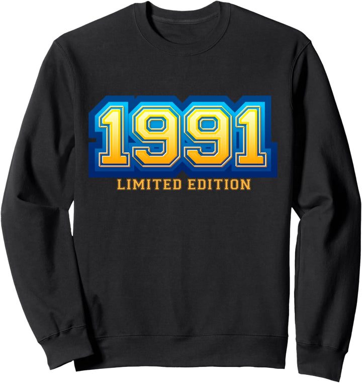 33. Geburtstag Mann Frau 33 Jahre 1991 Deko Lustig Geschenk Sweatshirt