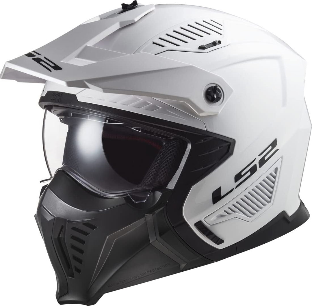 LS2, Jet modularhelme motorrad DRIFTER solid white 2206, XXL