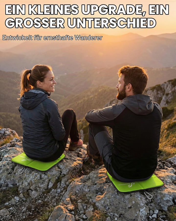 Sportneer Sitzkissen Outdoor, Sitzunterlage Outdoor Wasserdicht Oxford-Stoff Thermo Sitzkissen Faltb