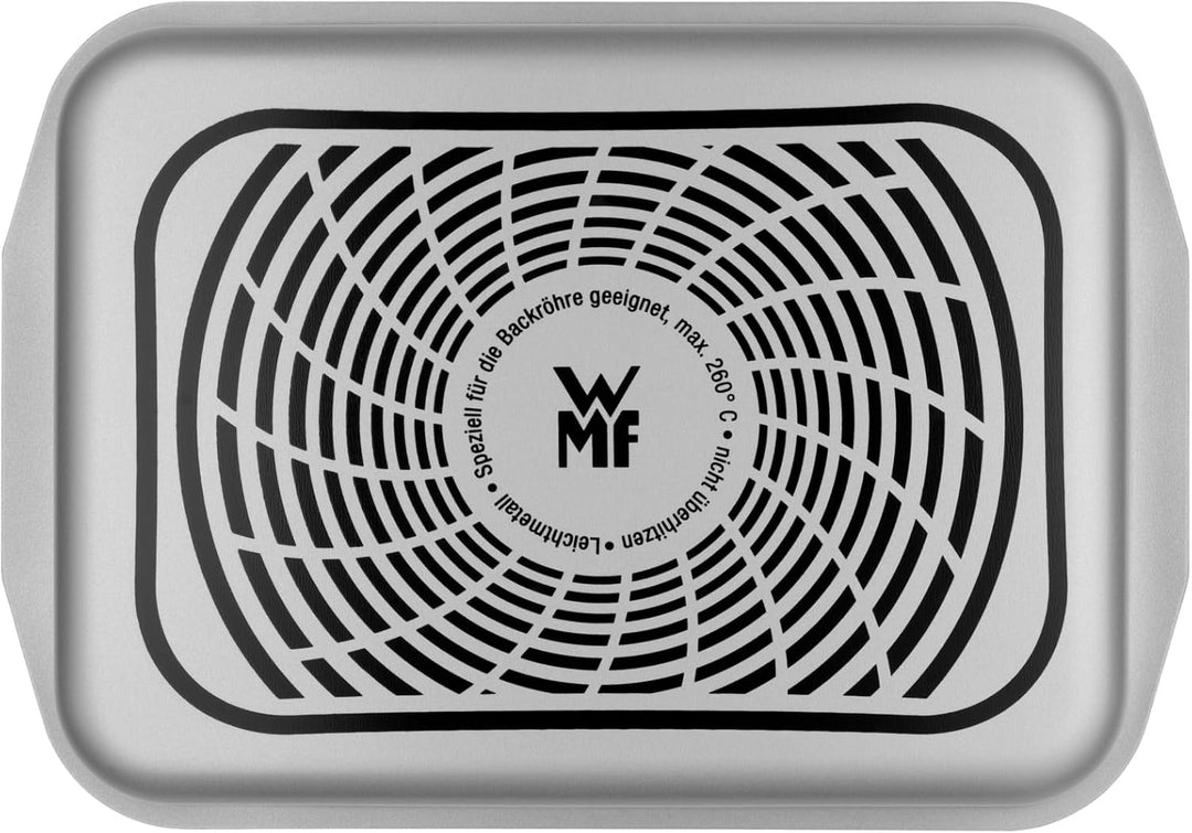 WMF Bräter, Bratreine rechteckig 35 x 25 cm, Auflaufform, Leichtmetall beschichtet, Teflon Platinum