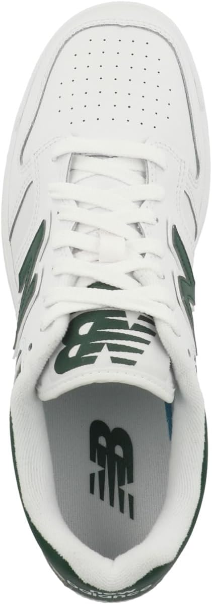 New Balance Unisex Adult Bb480v1 Sneaker 42 EU White Nightwatch Green Light Aluminum Bb480lng, 42 EU