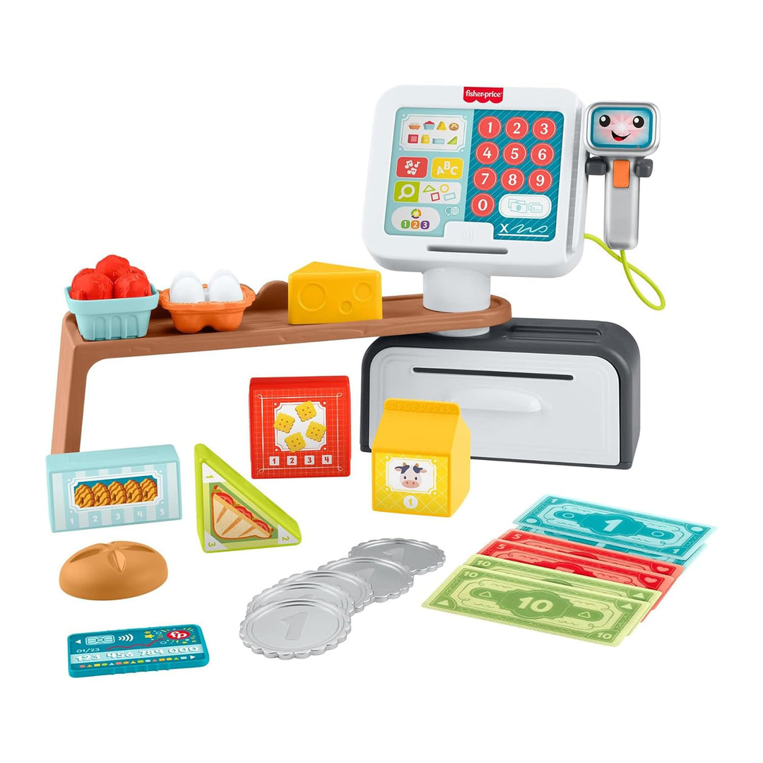 Fisher-Price - Kassenrekorder, Lernset mit über 150 Liedern, Sounds und Sätzen, 20 Zubehörteile, ita