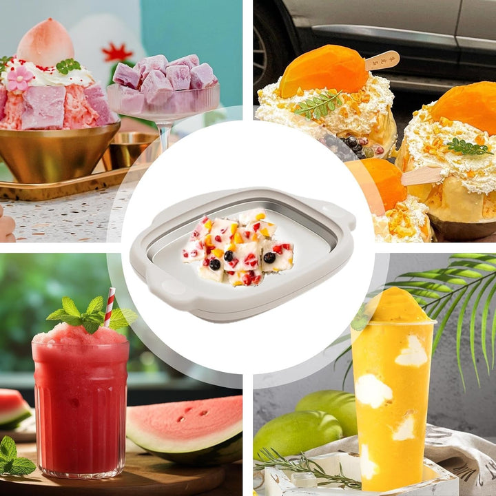 Eiscreme-Maschine, weiche Eismaschine – Lebensmittelqualität 304 Edelstahl, gerollte Eismaschine für