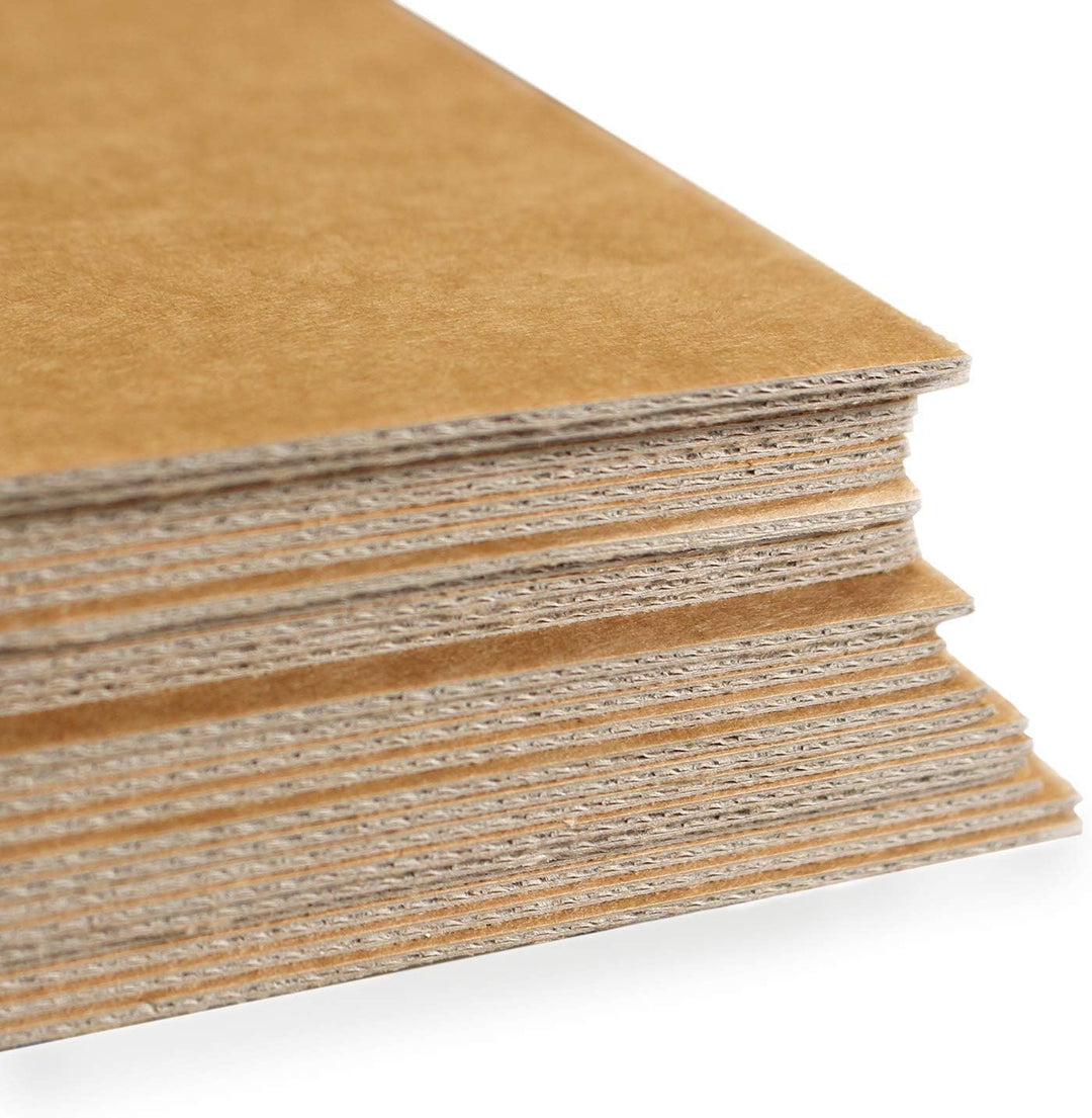 Artway - Beidseitige Wellpappe für Modellbau - Deckpapiere aus Kraftpapier mit 300 g/m² - Stärke 2 m