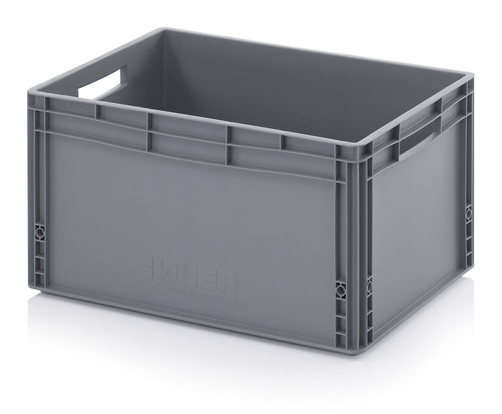 Auer Packaging Eurobehälter-Eurobox 60 x 40 x 32 cm inkl. Zollstock, Lagerbox Plastikbox Kunststoffb