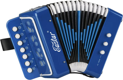 Eastar Akkordeon 10 Tasten Knopf Pädagogisches Musikinstrument für Kinder, Voll Funktionsfähiges Lei