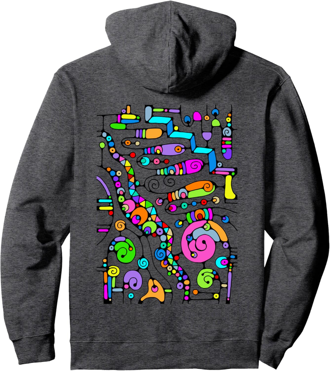 Sketching Fantasy Art - Lines Of Power 4 - Fan Fun Pullover Hoodie