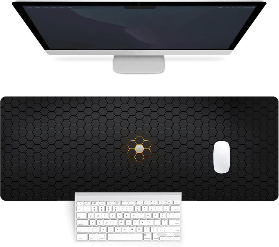 Gaming Mauspad XL,800 x 400 mm,Spritzwassergeschütztes Premium-Gaming-Mauspad,Verbessert Präzision u