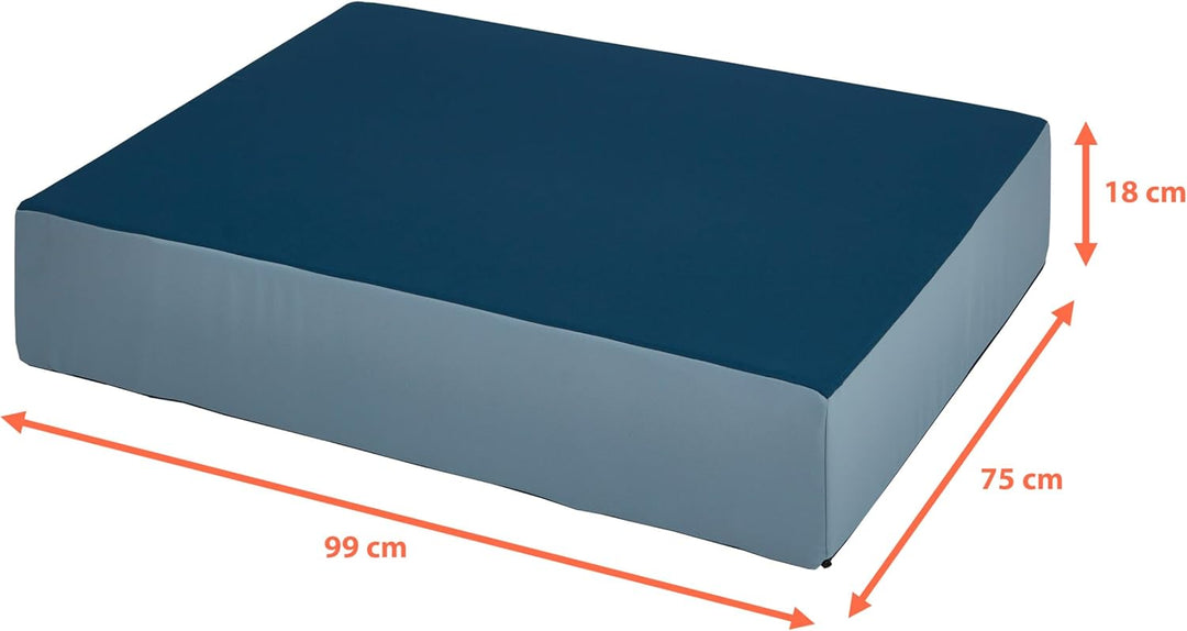 Jump Hüpfpolster 99 x 75 x 18 cm - blau oder rosa - Hüpfmatratze für Kinder ab 3 Jahre bis 40 kg - S