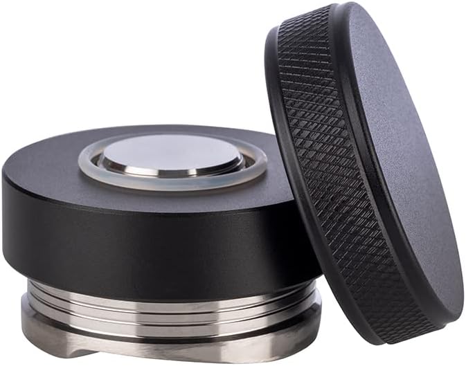 Barista Edition, Kaffeeverteiler mit Gravur, Ø 53 mm Base, H: 3,5 cm, Nivellierwerkzeug für Espresso