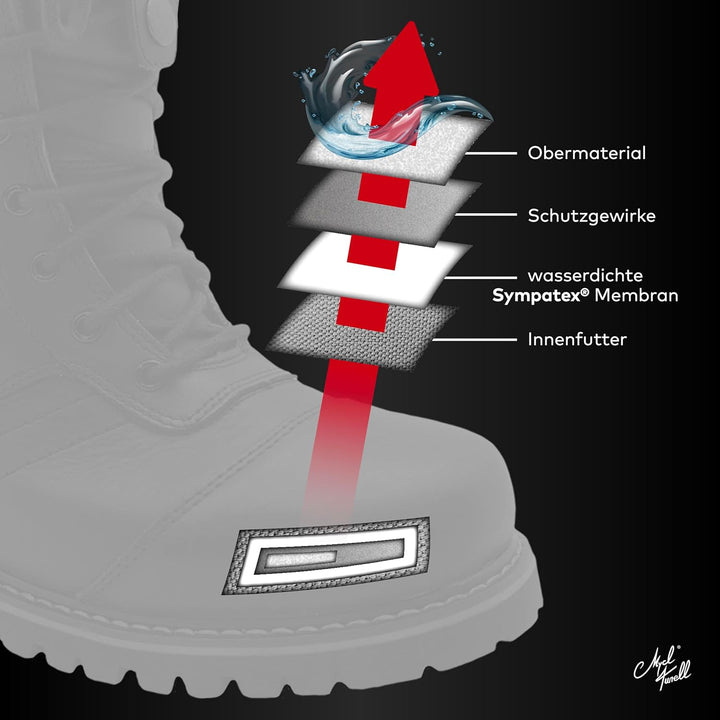 Browning Motorradstiefel für Herren - Robuste, Wasserdichte Boots mit Rutschfester Sohle für Maximal
