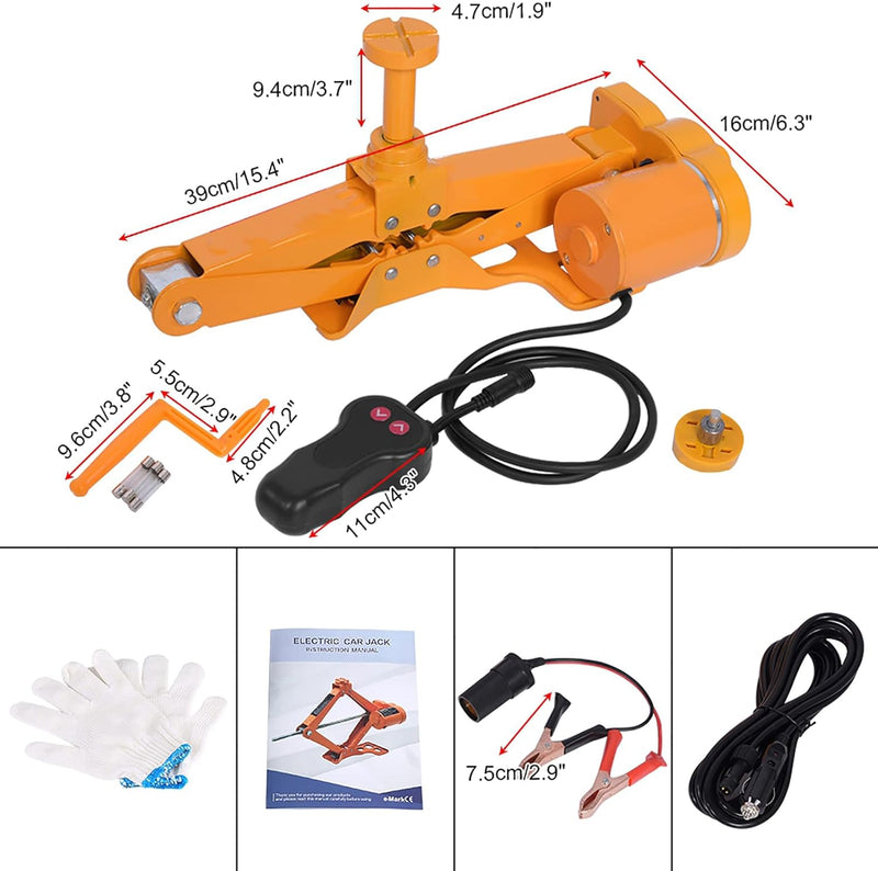 12 V DC 3 T automatischer elektrischer Wagenheber für Auto, SUV, Lieferwagen, Garage und Notfallausr