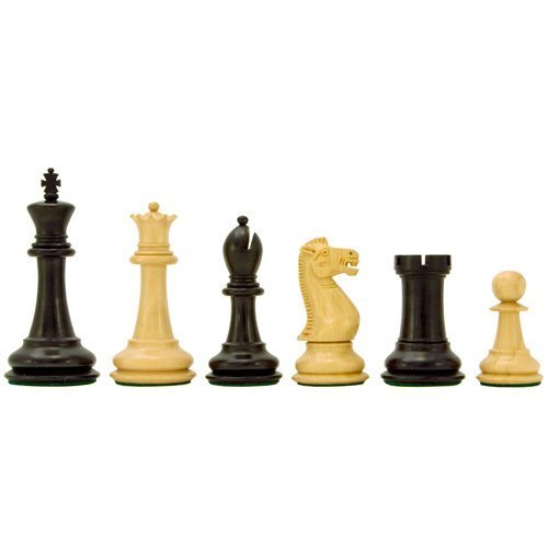 The Regency Chess Company Victoria Serie Ebonisiertes Buchsbaumholz Schachfiguren 9.5cm