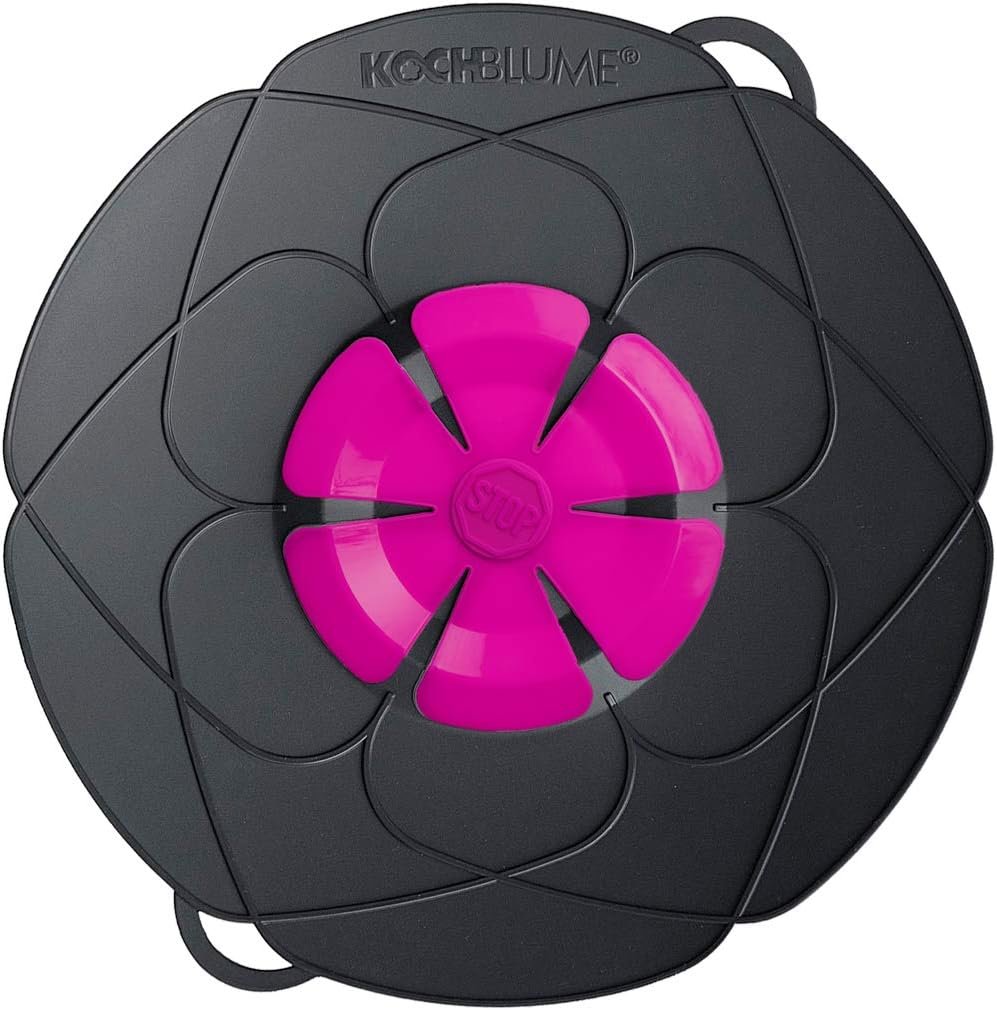 Kochblume - das Original vom Erfinder Armin Harecker - anthrazit/pink - L 29 cm (für Topfgrösse Ø 14