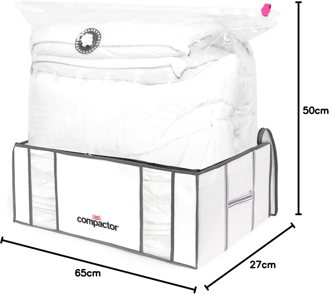 Compactor RAN8121 halbstarre Vakuum-Aufbewahrungsbeutel, 2er-Pack, Grösse XXL (210 l), Life-Serie We