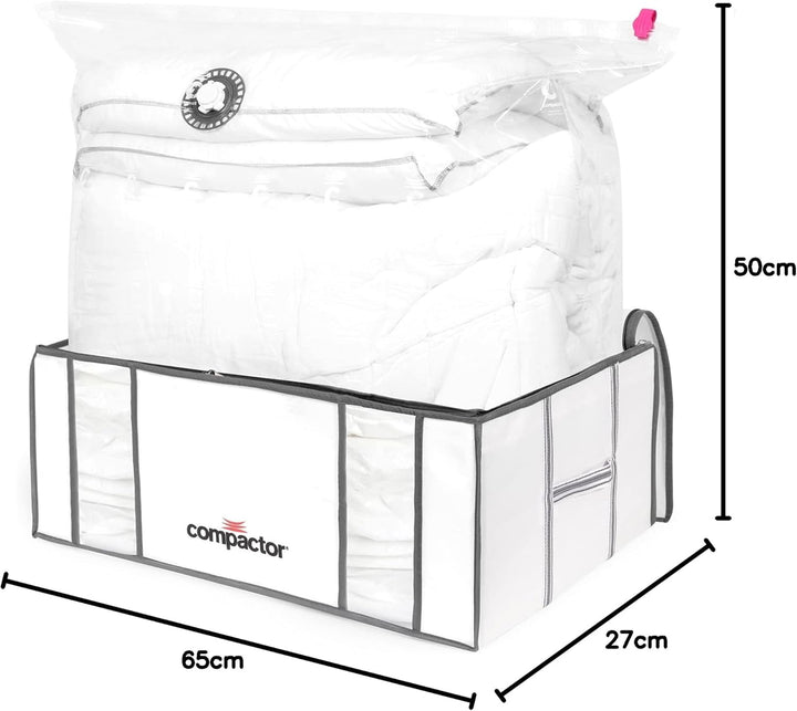 Compactor RAN8121 halbstarre Vakuum-Aufbewahrungsbeutel, 2er-Pack, Grösse XXL (210 l), Life-Serie We
