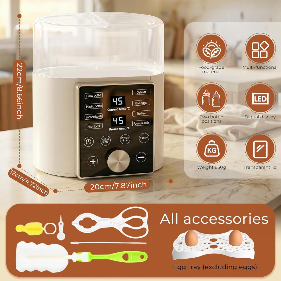9-in-1 Flaschenwärmer Baby,Babyflaschen wärmer,Babykostwärmer,Fast Babynahrungsheizung,Fläschchenwär
