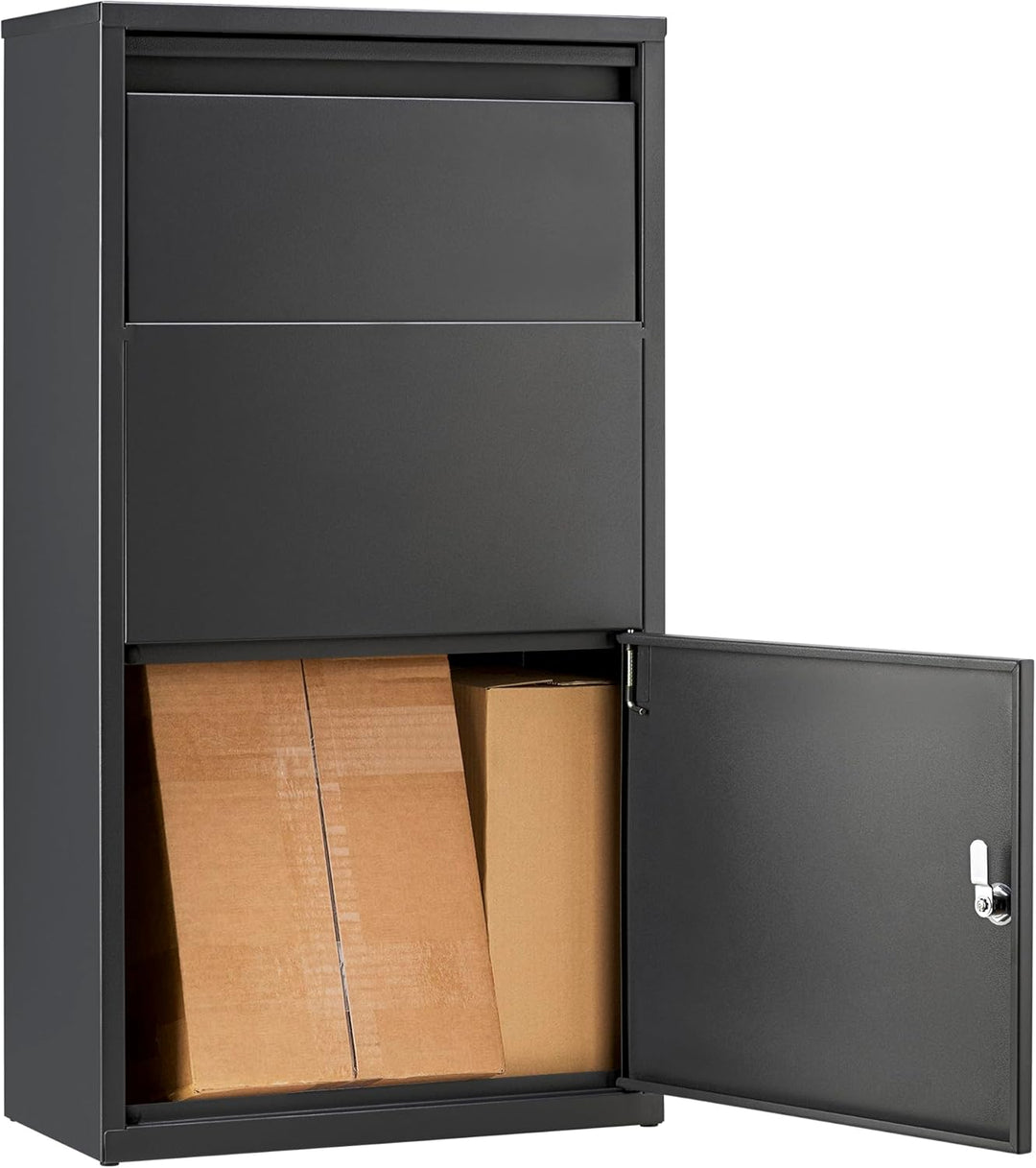 Haussmann Paketbriefkasten Box 391 Grey, Grosser Briefkasten, Box für Paket, Briefkästen, Postbox, K
