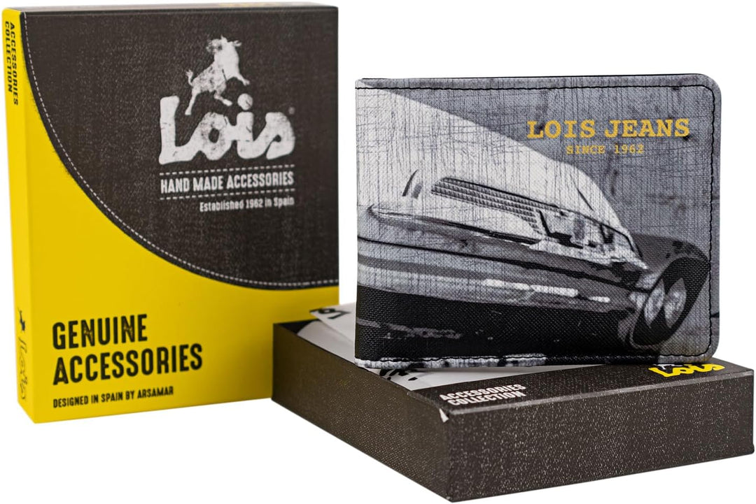 Lois - Portmonee Jungen Teenager, Geldbeutel Jugendliche Jungen, Portemonnaie Stoff, Geldbeutel Jung