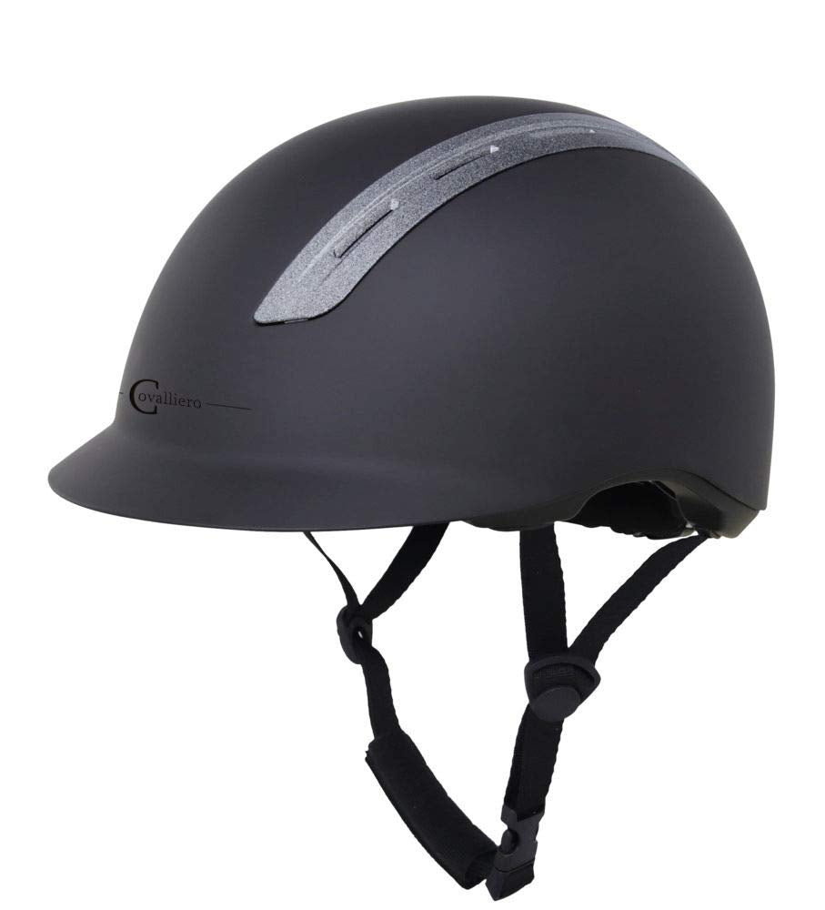 Kerbl Cavallerio Reithelm Proviso, Reiterhelm Hartschale Glittereffekt, Gr 52-61 L/XL (57-61cm), L/X