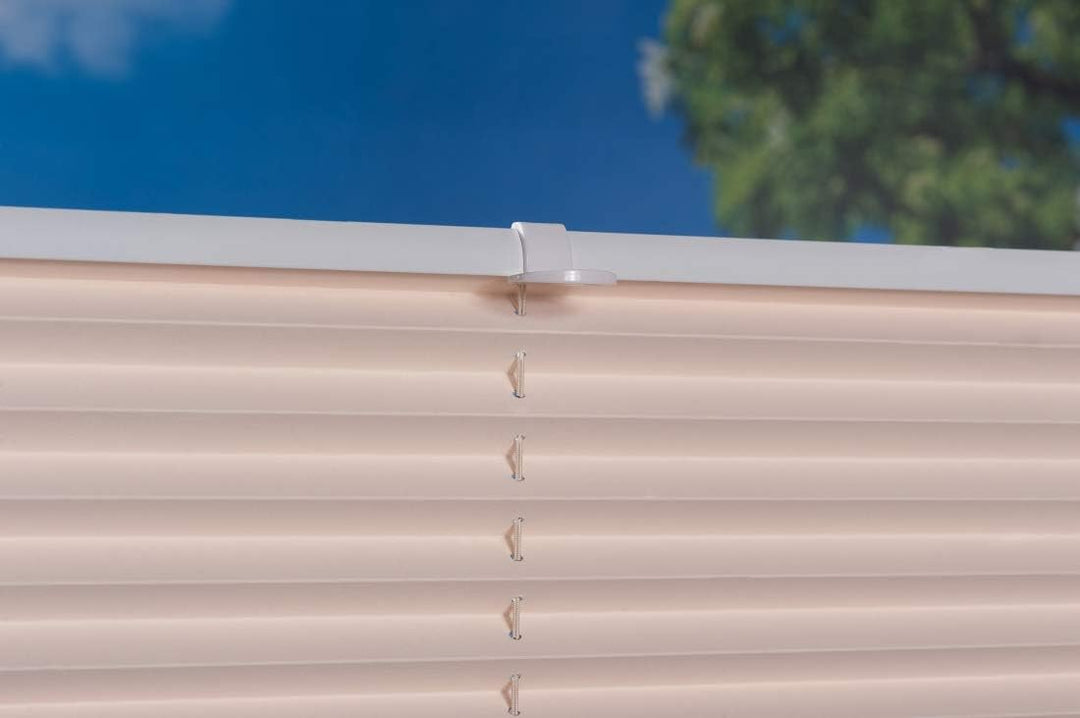 K-home Klemmfix-Plissee Palma Creme 90 x 130 cm +++Verdunklung+++ 90 x 130 cm Creme, 90 x 130 cm Cre