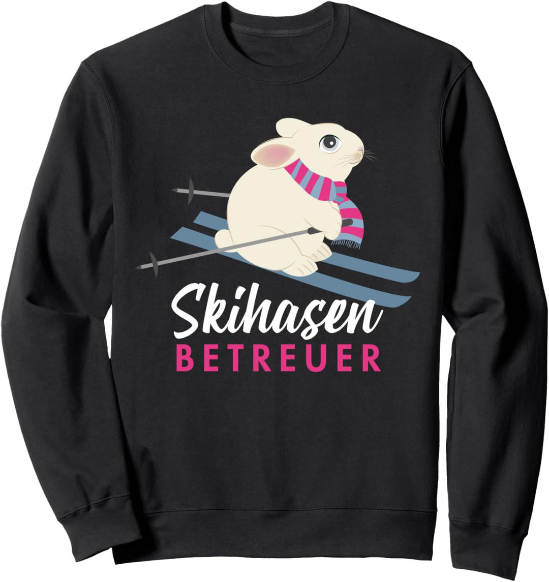 Ski Hase Skihasen Betreuer Ski Snowboard Skifahrer Berge Sweatshirt
