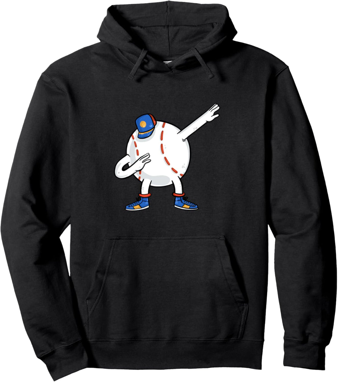 Dabbing Baseball Love Ball Funny Dab Gift Pullover Hoodie