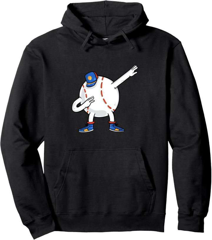 Dabbing Baseball Love Ball Funny Dab Gift Pullover Hoodie