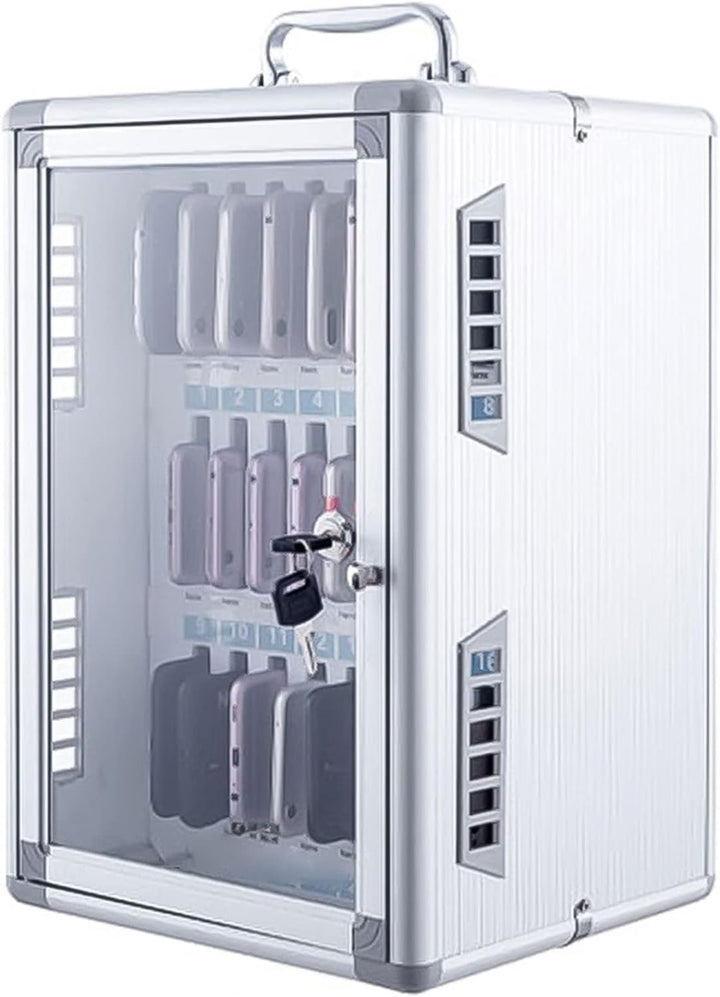 Handy Safe Metall 12/24/36/48/60 Slots Handy Transparent Türschloss Box Fabrik Schule Handy Aufbewah