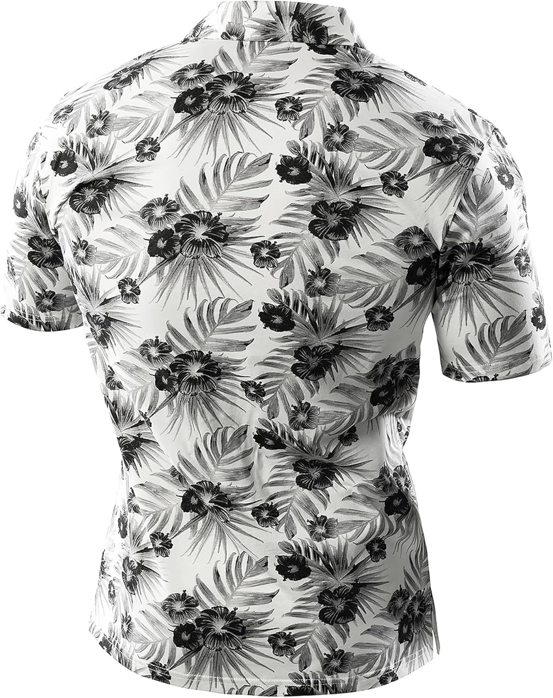 JOGAL Herren Golf Poloshirts Kurzarm Floral Sommer Freizeithemd Regular Fit Sport Outdoor Polo Tshir