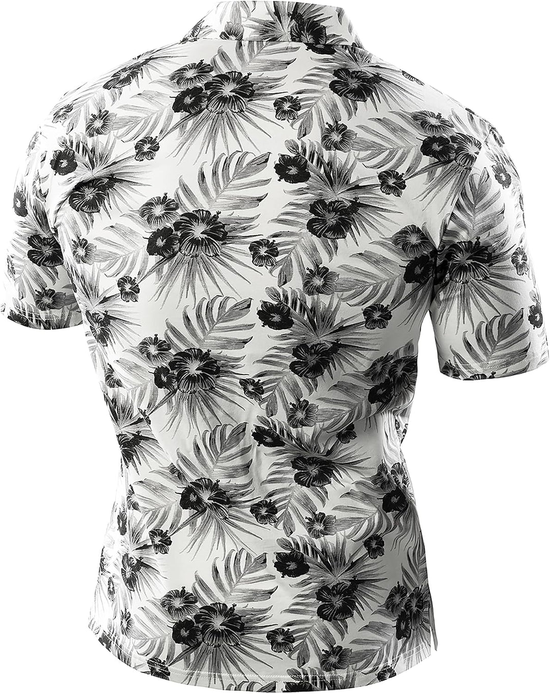 JOGAL Herren Golf Poloshirts Kurzarm Floral Sommer Freizeithemd Regular Fit Sport Outdoor Polo Tshir