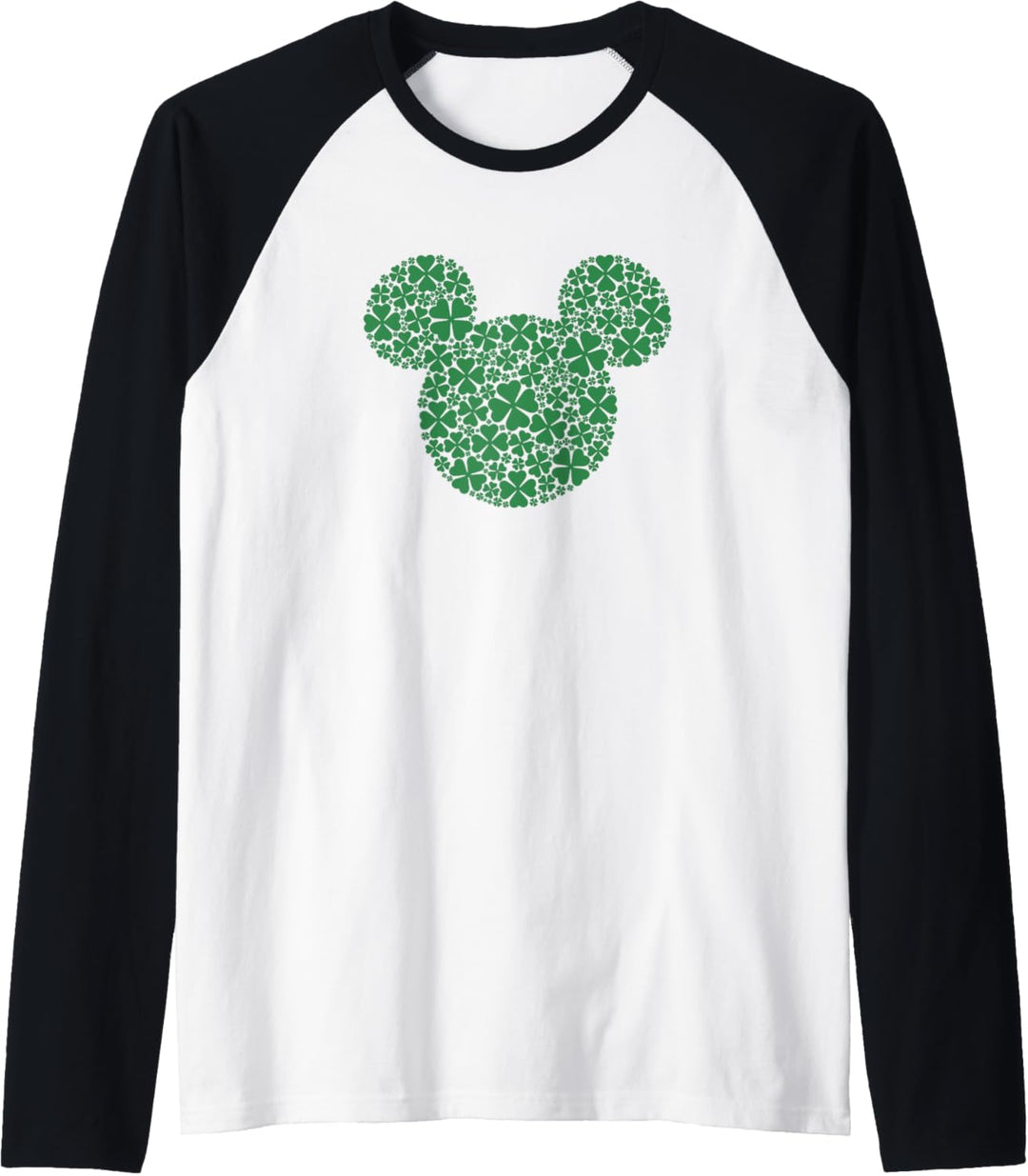 Disney Mickey And Friends St. Patrick's Tag Mickey Clover Raglan
