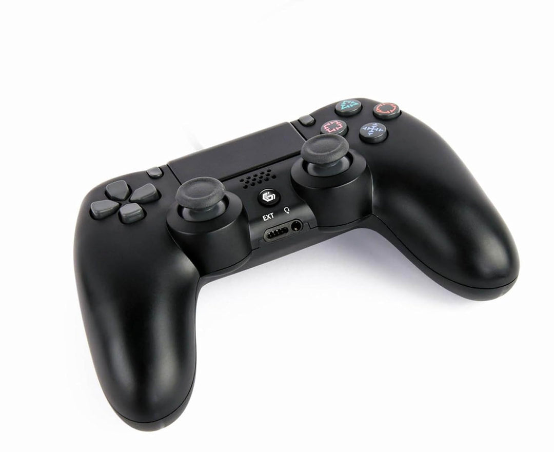 Gembird GMB Gaming Wireless Gamecontroller für PS4 und PC – Dual Vibration, LED Light Bar, Ergonomis