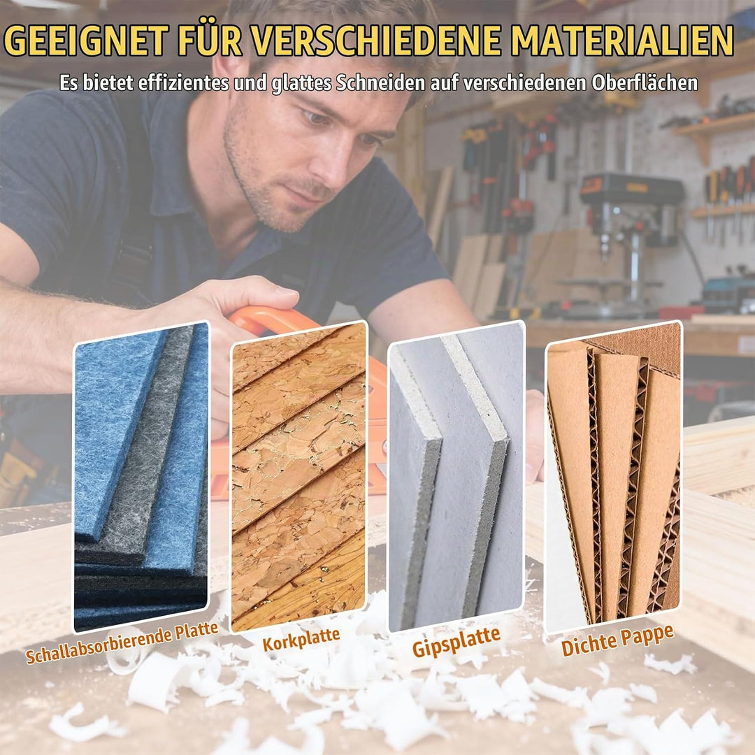 Gipskartonplatten Schnellschneider Kantenhobel für Gipskarton mit 20 Klingen Ersatz Handhobel zum Sc