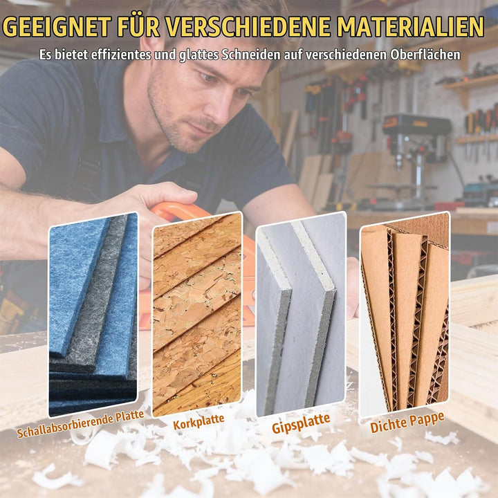 Gipskartonplatten Schnellschneider Kantenhobel für Gipskarton mit 20 Klingen Ersatz Handhobel zum Sc