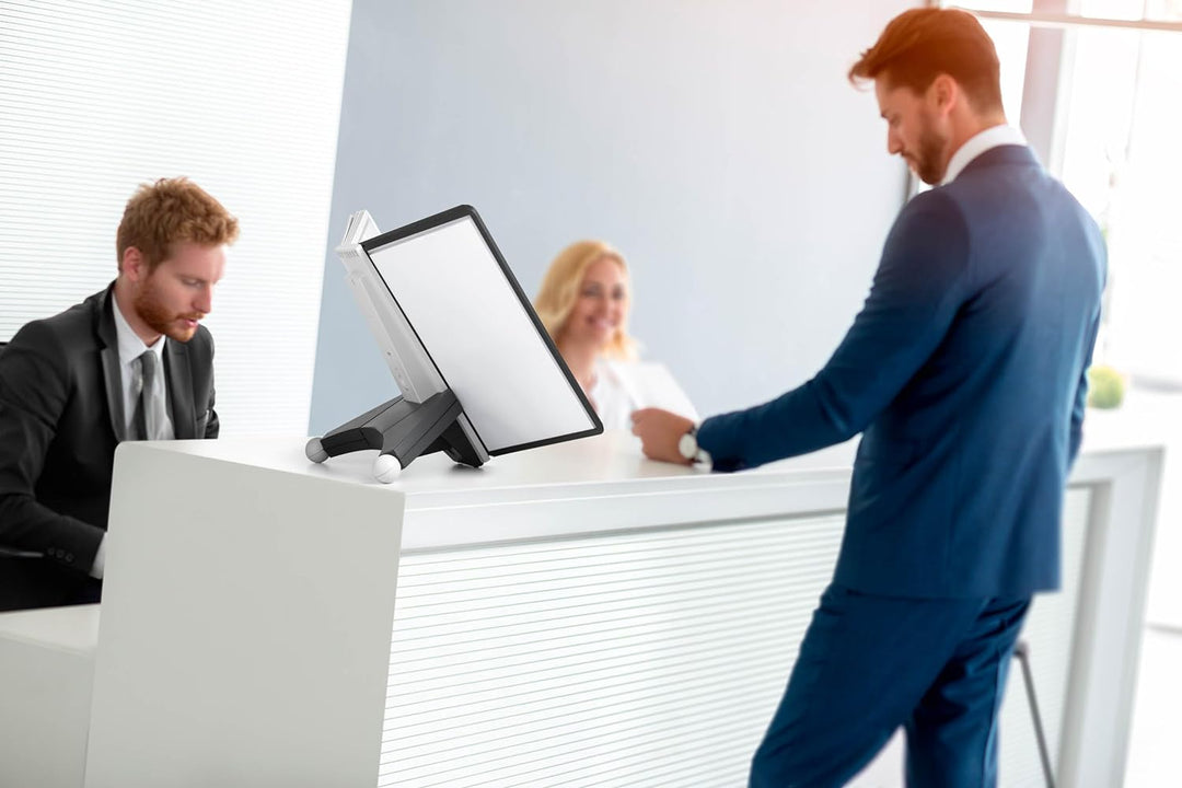 Durable Sichttafelsystem Sherpa Table mit 10 Sichttafeln, 1 Stück, schwarz/grau, 563222 Tisch 10 Taf