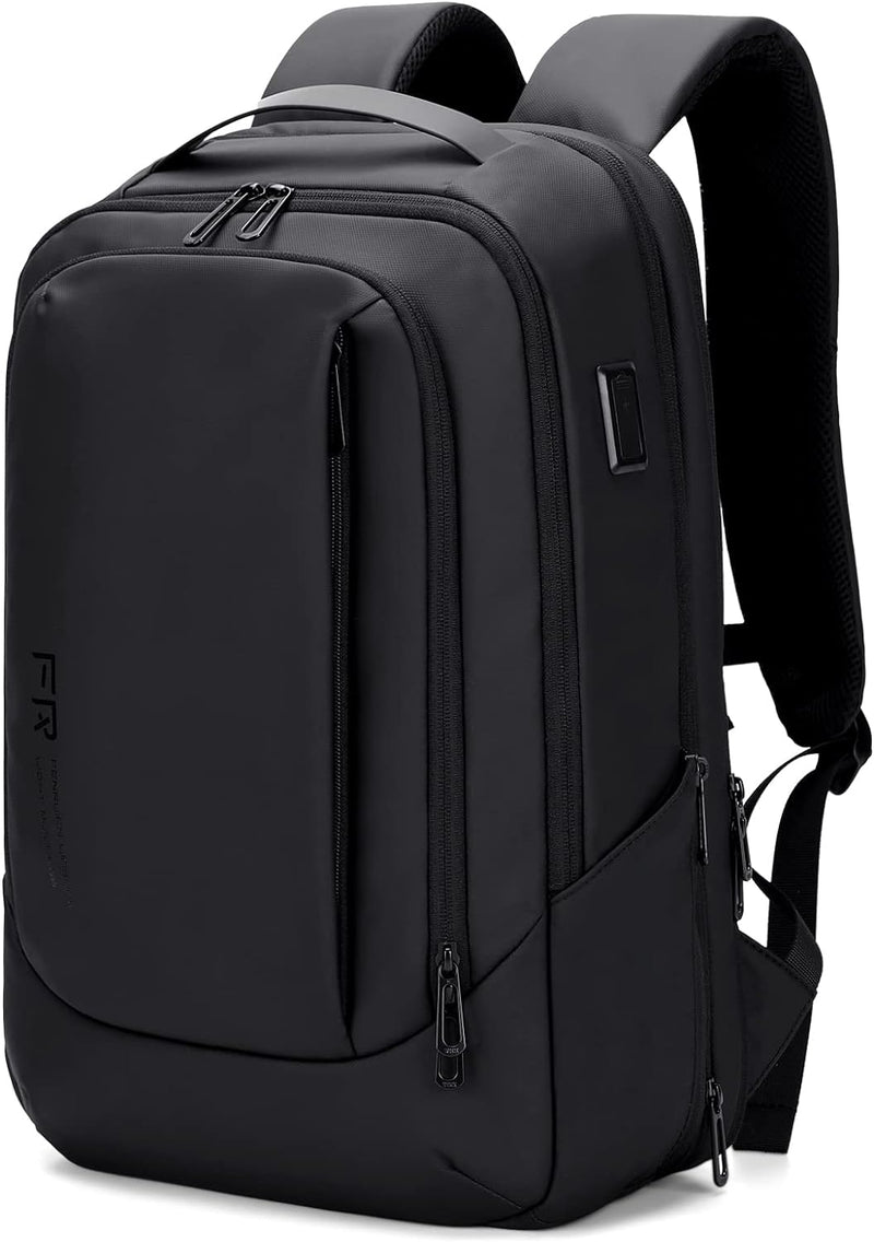 FENRUIEN Erweiterbarer 26L-38L Rucksack Business Rucksack Herren Handgepäck Reiserucksack Laptop Tas