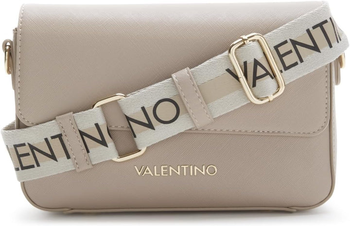 Valentino Damen Zero Re Umhängetasche, Beige