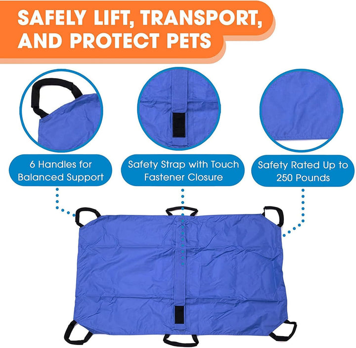 Hundetrage | Kleintiertransporttrage - Klappbare Tierliege Mit Sicherheitsgurtsystem Für Welpen Kani