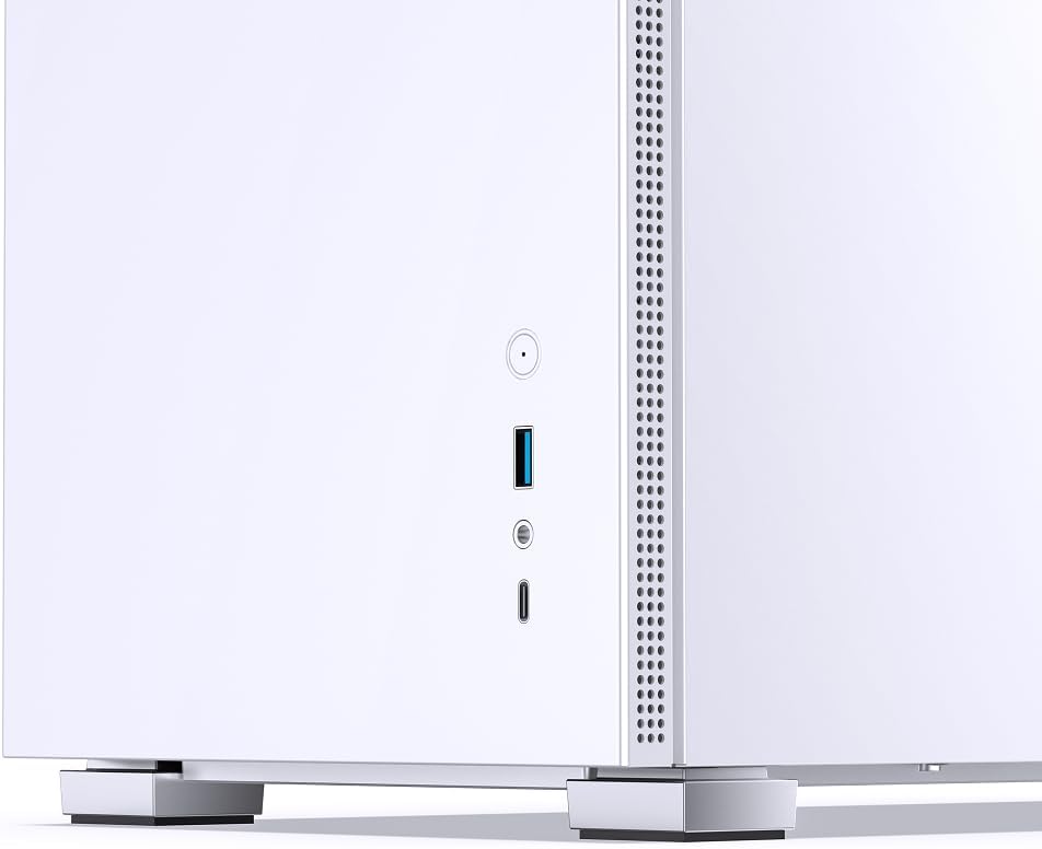 Jonsbo D31 Screen mATX Gehäuse, Tempered Glass - weiss