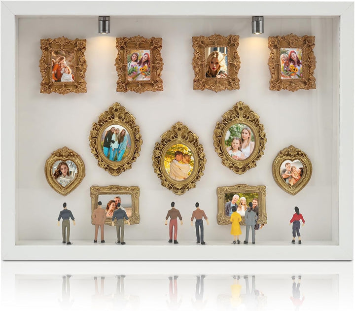 DIY Mini Museum Silhouette Box,Museum of Us DIY,Shadow Box,Miniatur Bilderrahmen,Foto Erinnerungsanz