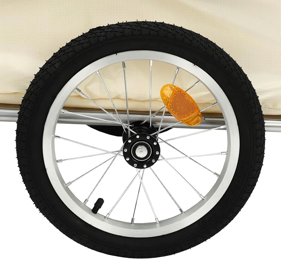 Fahrrad-Lastenanhänger, zusammenklappbarer Fahrradanhänger, multifunktionaler Lastenanhänger aus Alu