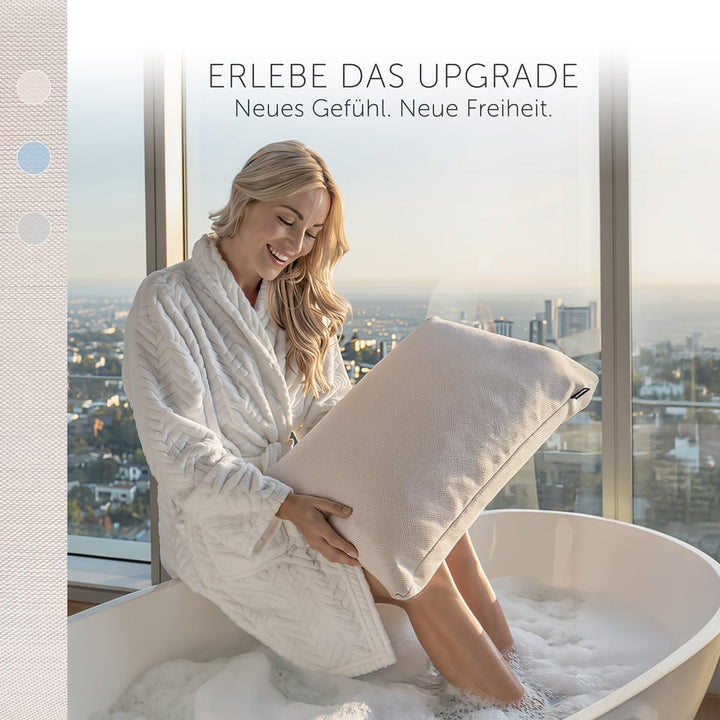 Ergonomisches Badewannenkissen | Premium Wellness Badekissen 3D-Mesh | Schnelltrocknendes Badewannen