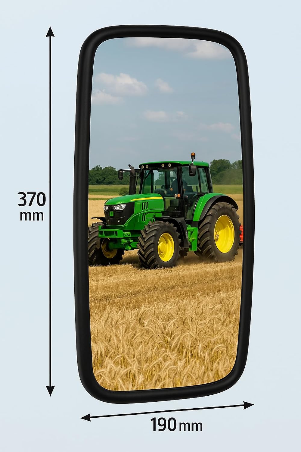 2x Aussenspiegel Rückspiegel LKW Bus Bagger Traktor ø15-22 365x190 mm