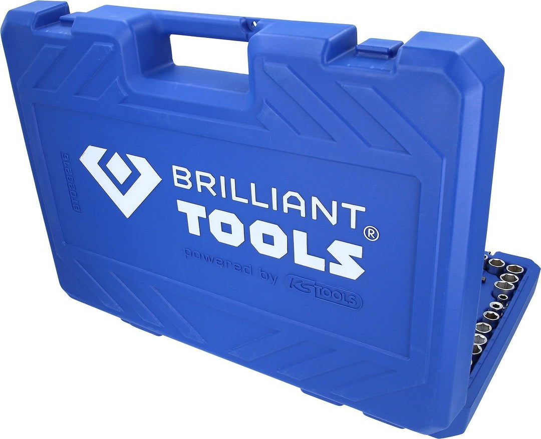 BRILLIANT TOOLS BT023216 Steckschlüssel-Satz, 216-tlg, 1/4", 3/8", 1/2" [Powered by KS TOOLS] 216-tl