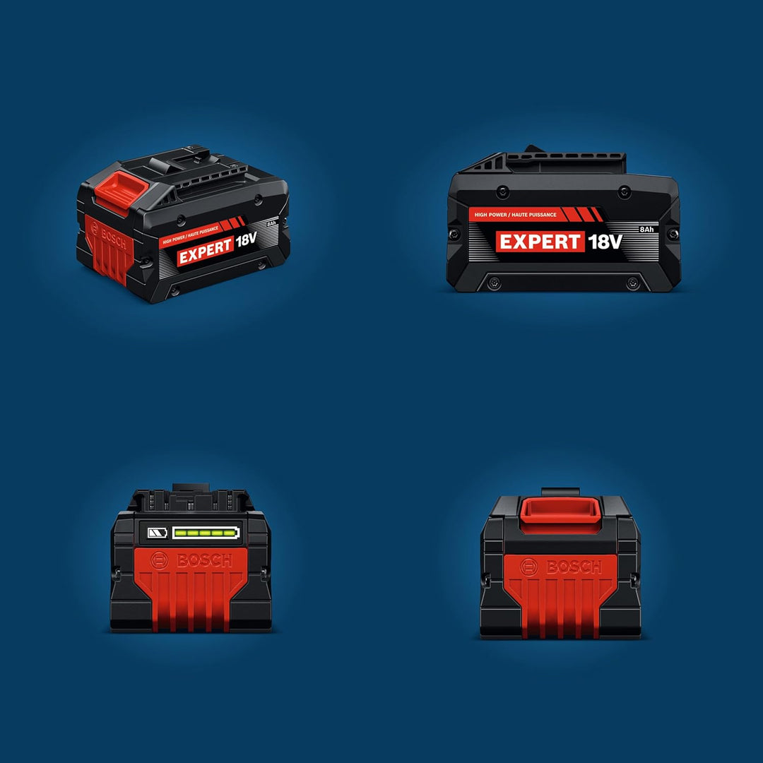 Bosch EXPERT 18V System Hochleistungs-Starter-Set: EXBA18V-80 + 1x ultraschnelles Ladegerät EXAL18V-